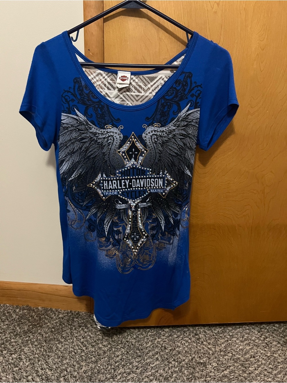 Harley-Davidson Women's Royal Blue Graphic Racerback
